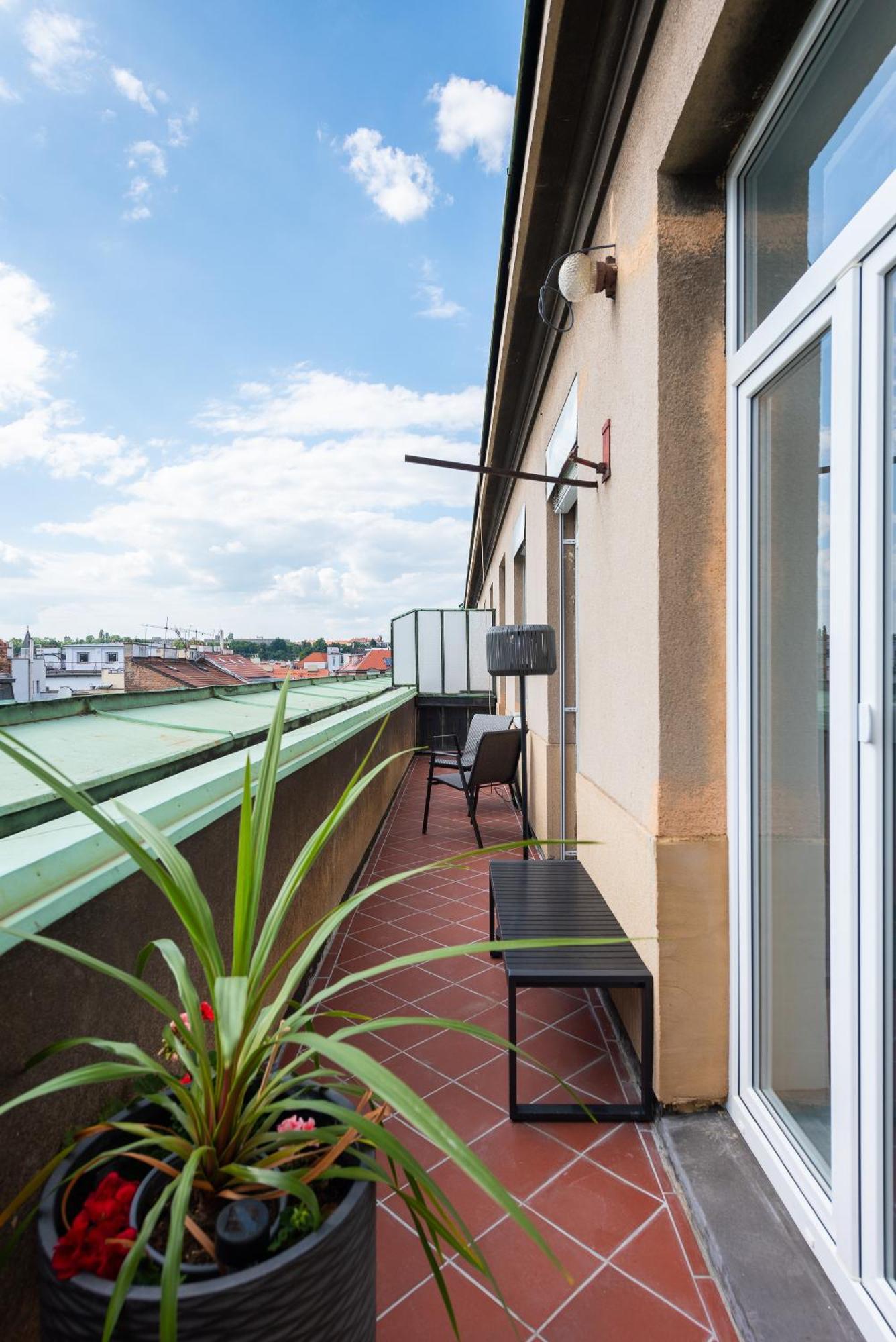 Luxury With A Balcony And A Terrace Apartment *