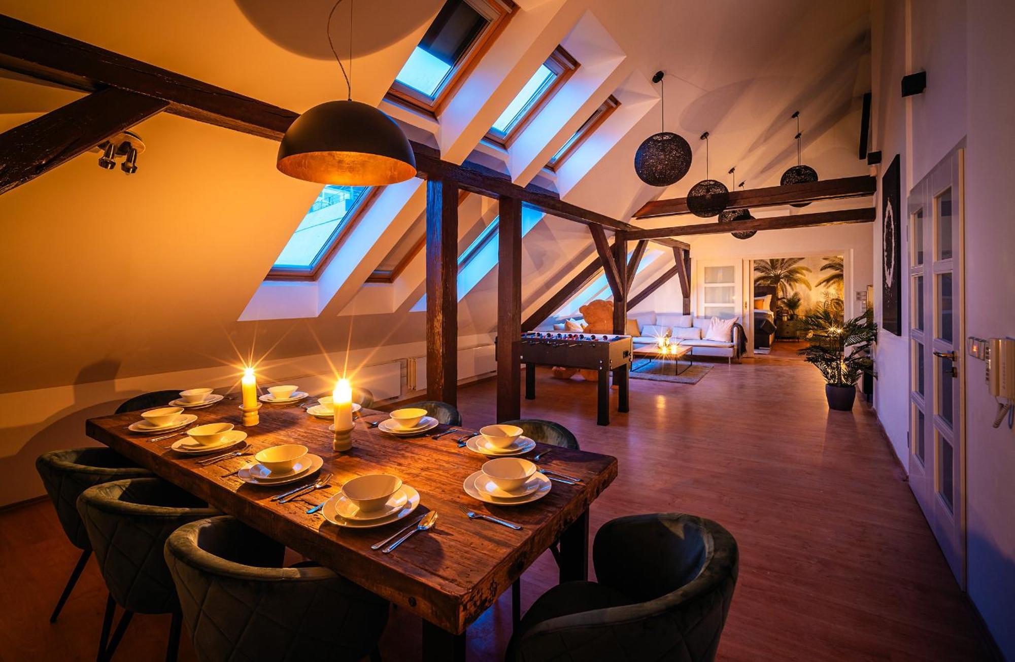 A/c Lux Rooftop 6br+3.5bath Wenceslas Square Apartment Prague