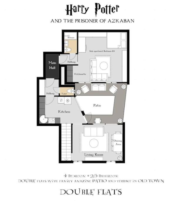 Apartment 4br & 2,5bath Harry Potter Old Town And Great Patio Prague