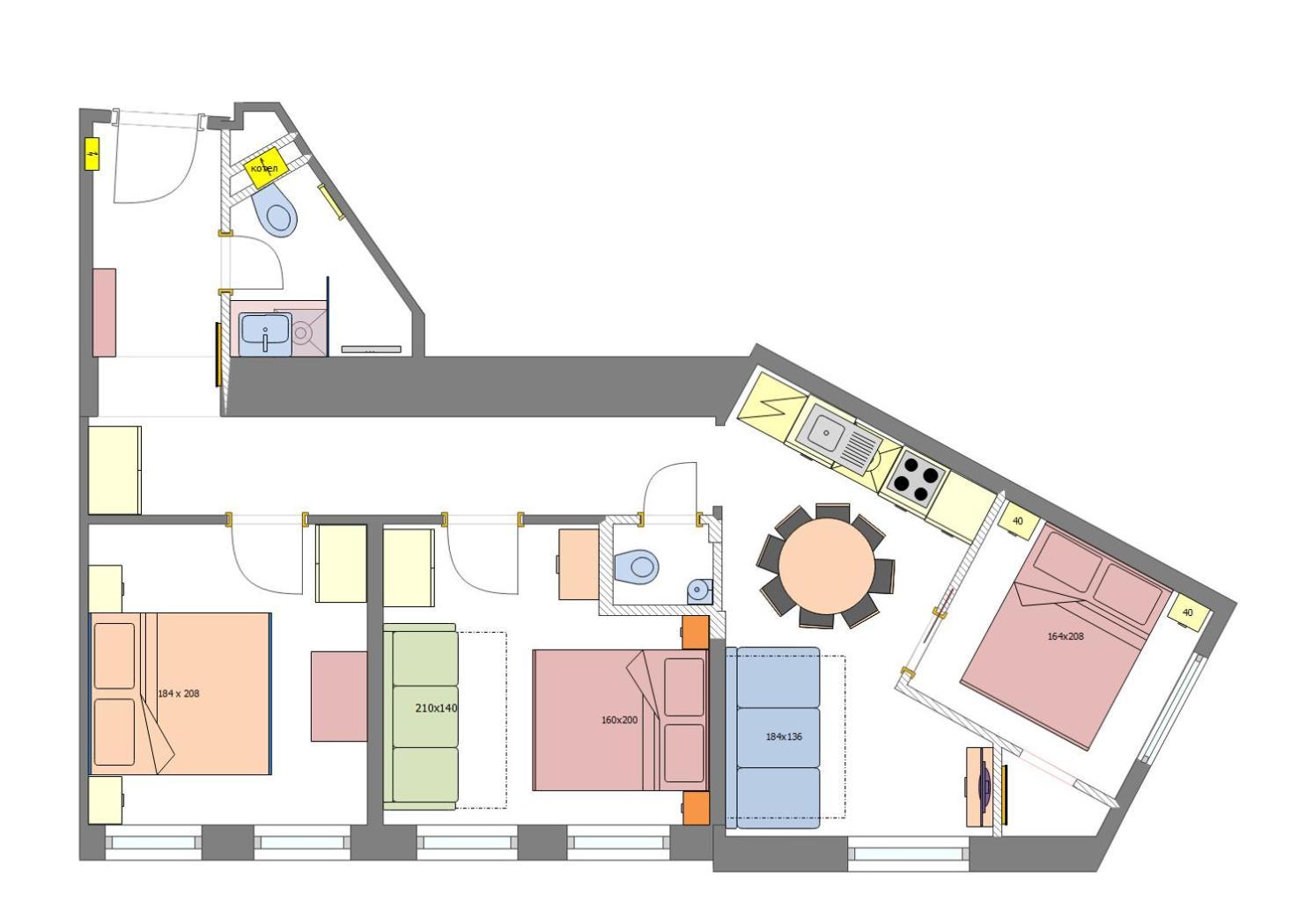 3bdr Elegance Deco Downtown Flat Apartamento