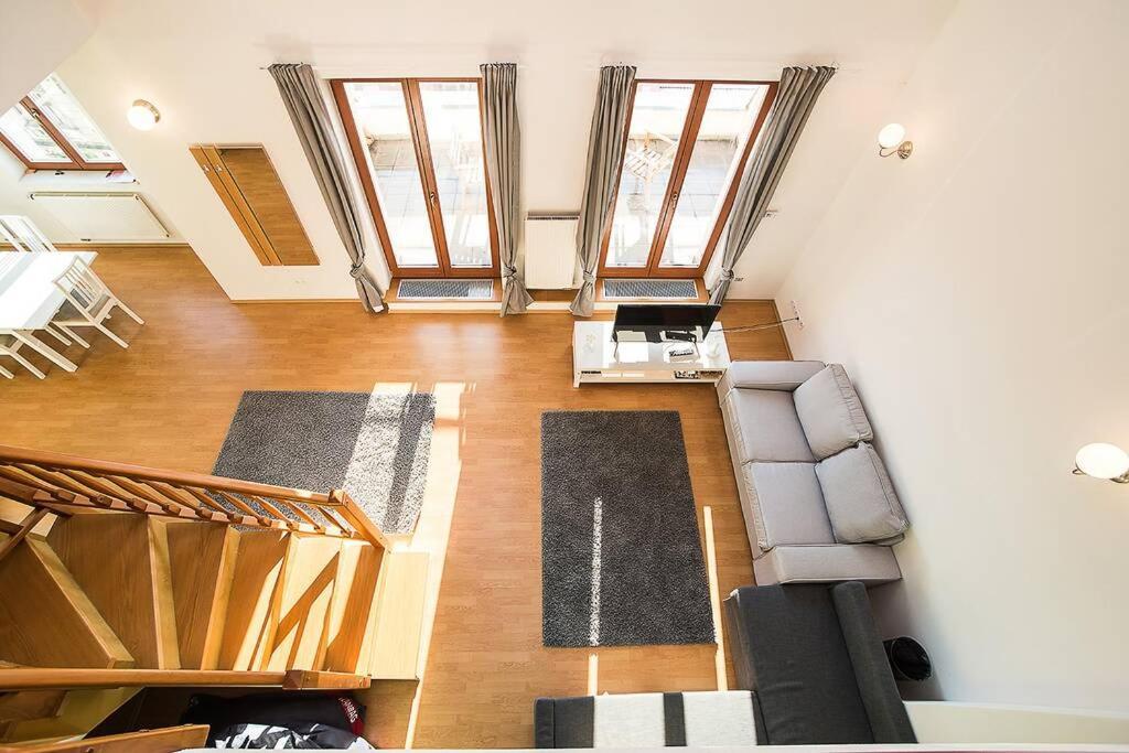 Great Terrace In Big, Flat Prague