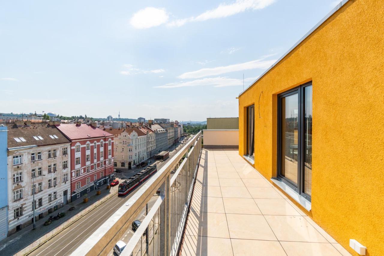 Penthouse # 81 With Panoramic View In Elite Rezidence With Free Parking Apartment Prague