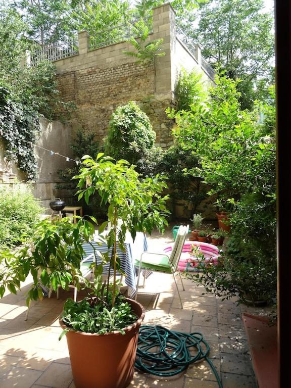 Apartment Garden On Art Nouveau Street In *