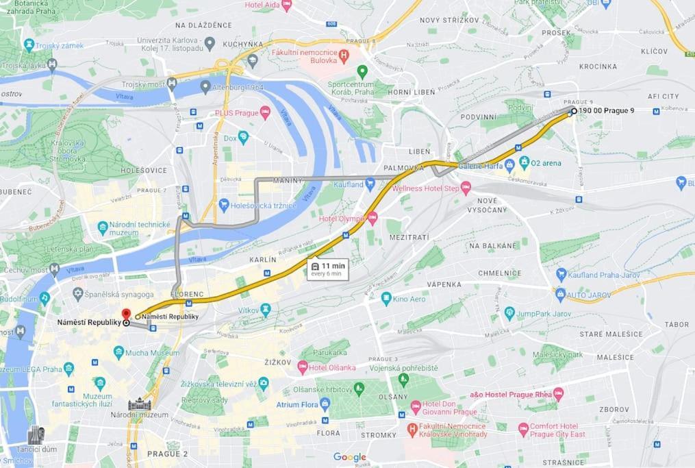 Daire Entire Apartment, Near Clarion, O2 Arena, Metro 3 Min, Easter Market In Center 15 Min Prag