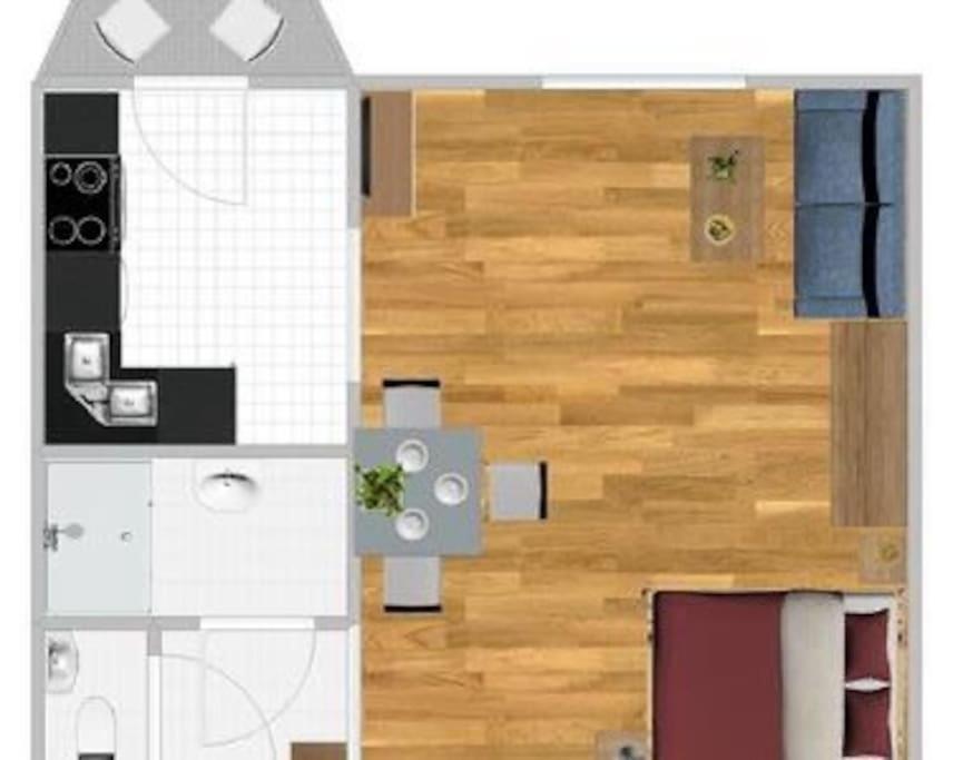 Appartement Beautiful & Peaceful With Cute Balcony Prague