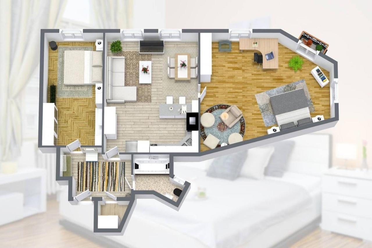 Luxury 3kk W/2kingbeds 65”tv,next Wenceslas Sq Apartment