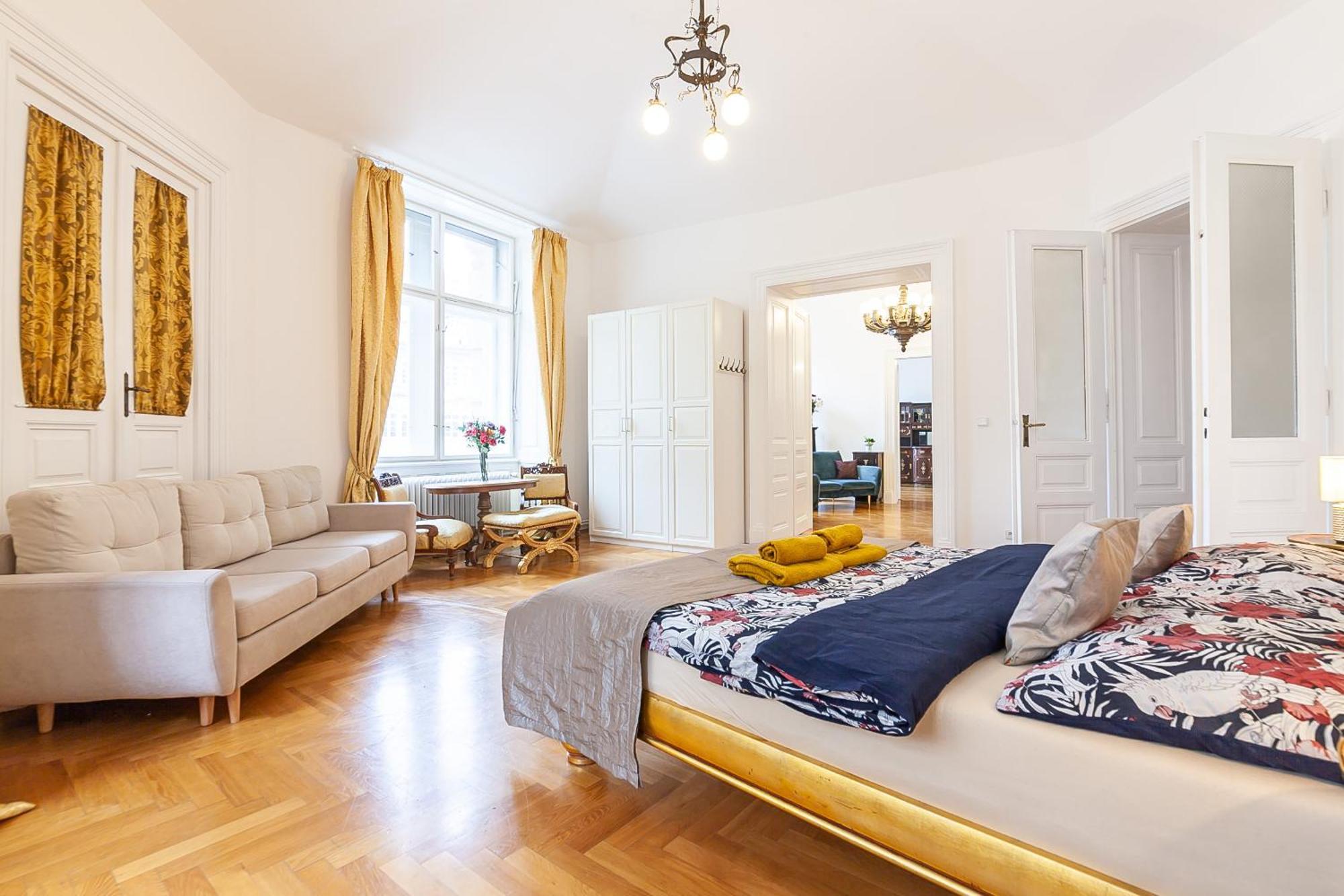 Royal Apartment By Charles Bridge View Of Saint Nicholas Church * Prague