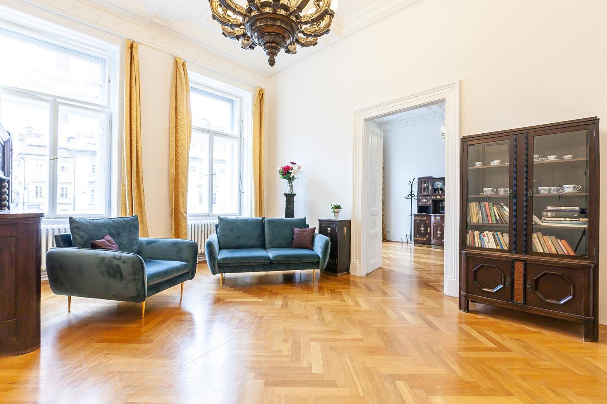 Royal Apartment By Charles Bridge View Of Saint Nicholas Church * Prague
