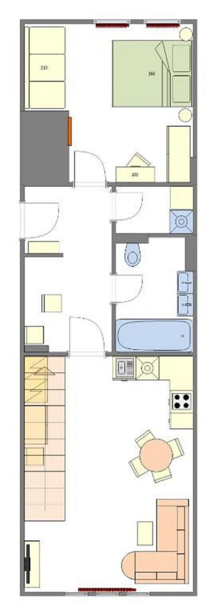 Daire Quite Loft With Balcony And 3 Air Conditioners *