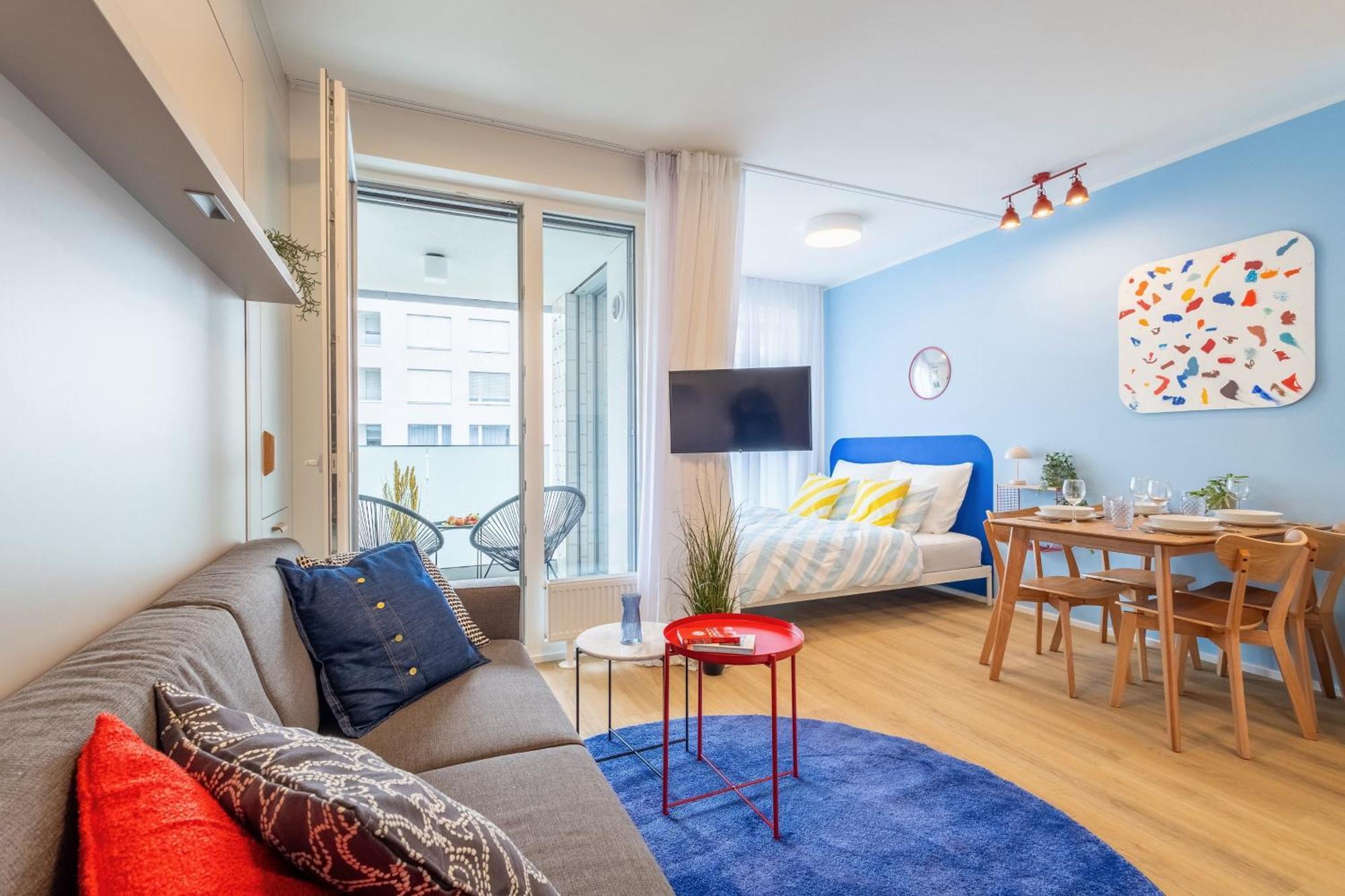 Colorful - Balcony, Free Parking, By Gravity * Praga