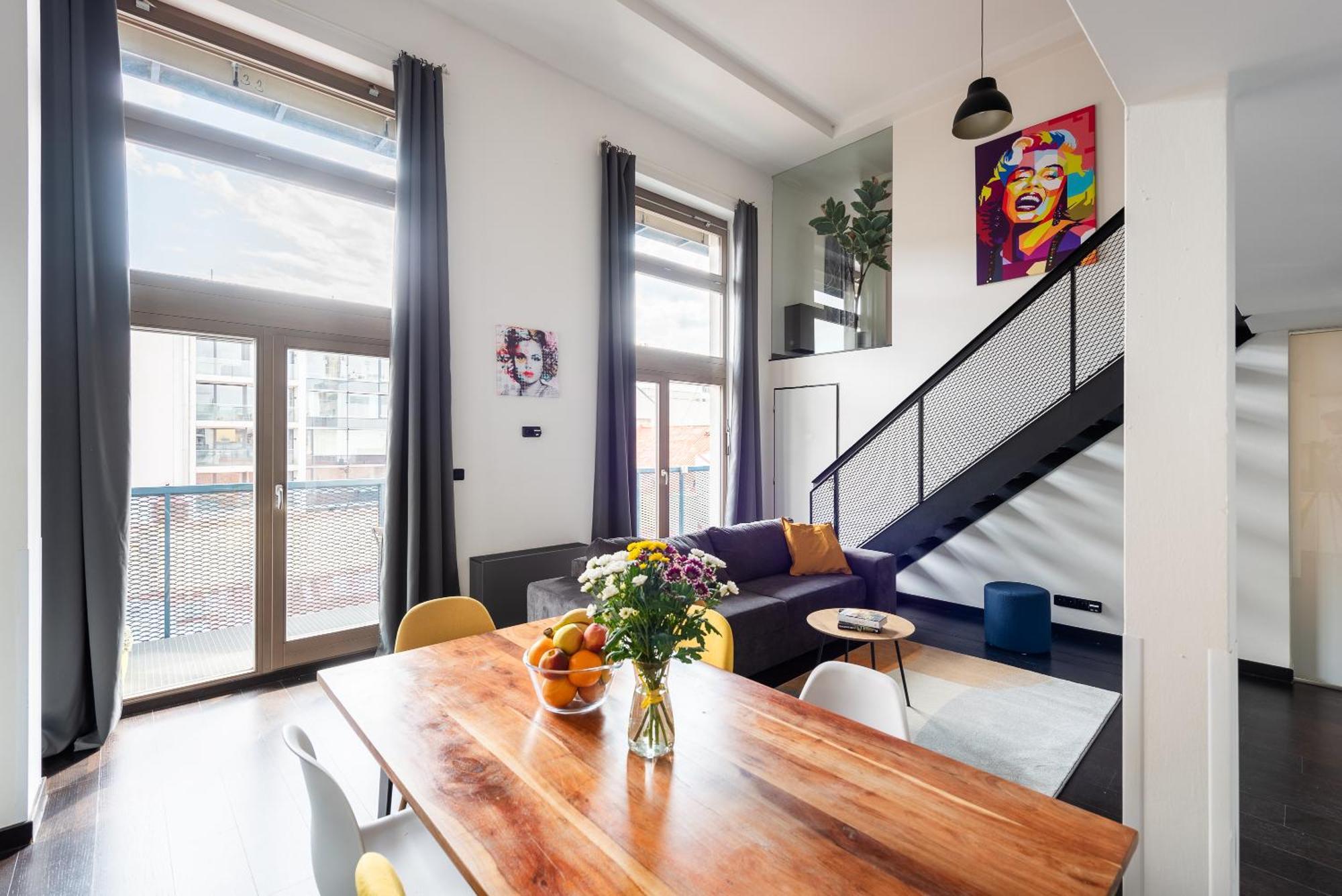 Apartment 2-level On Krizikova Near The Metro *