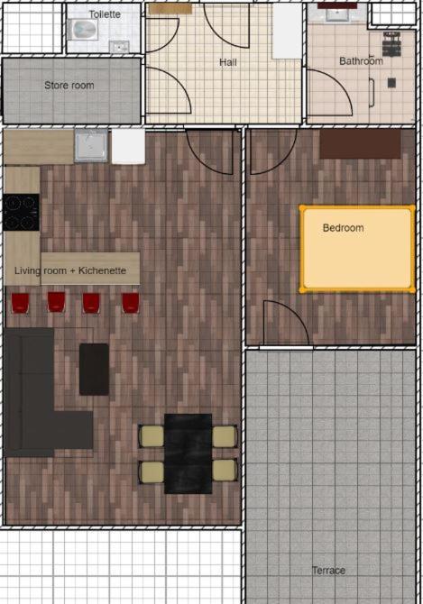 Daire Auriapartments Karlin 2kk S Terasou A Parkovanim *