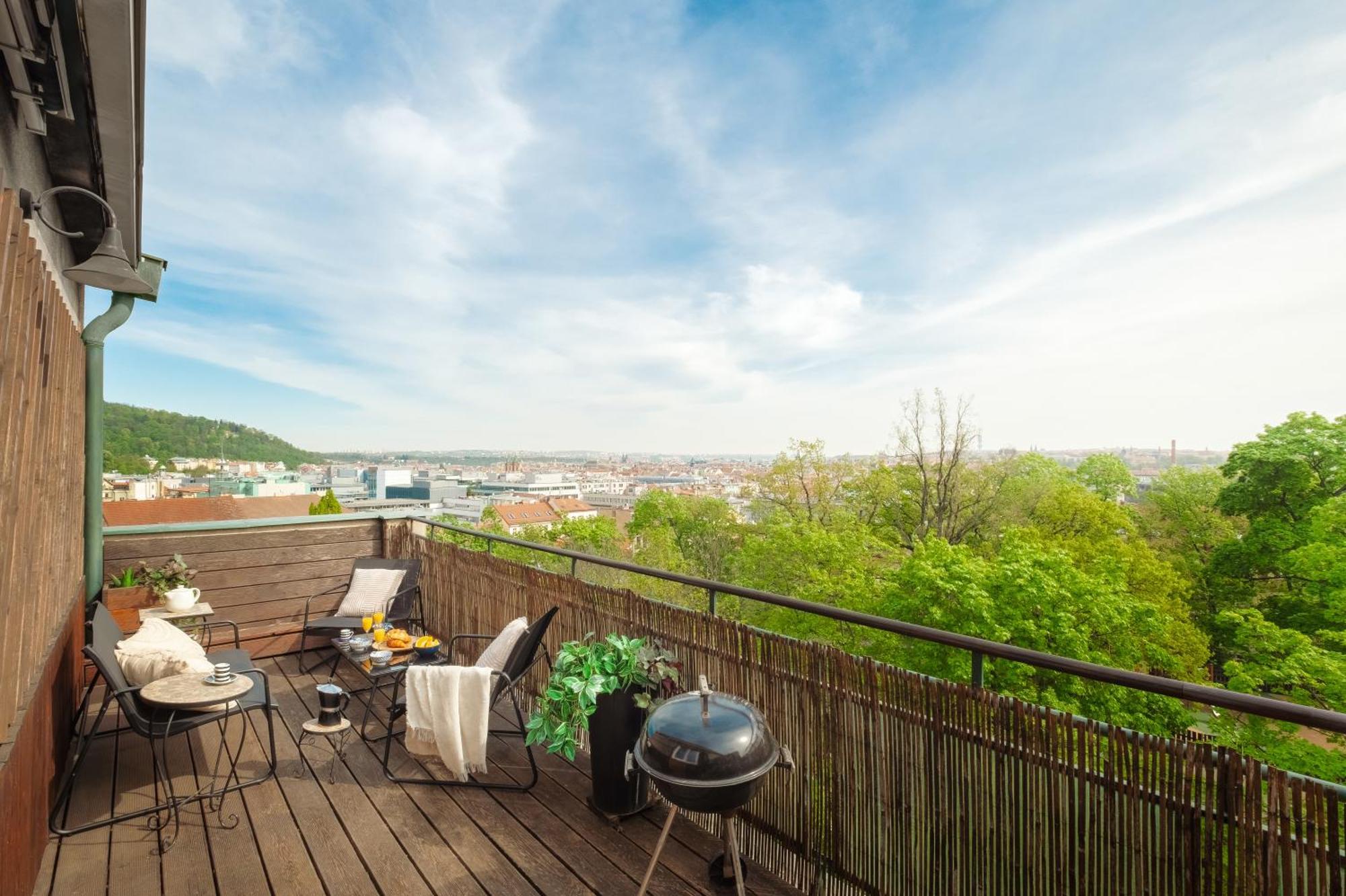 Cozy Studio With Terrace In Smichov By Days
