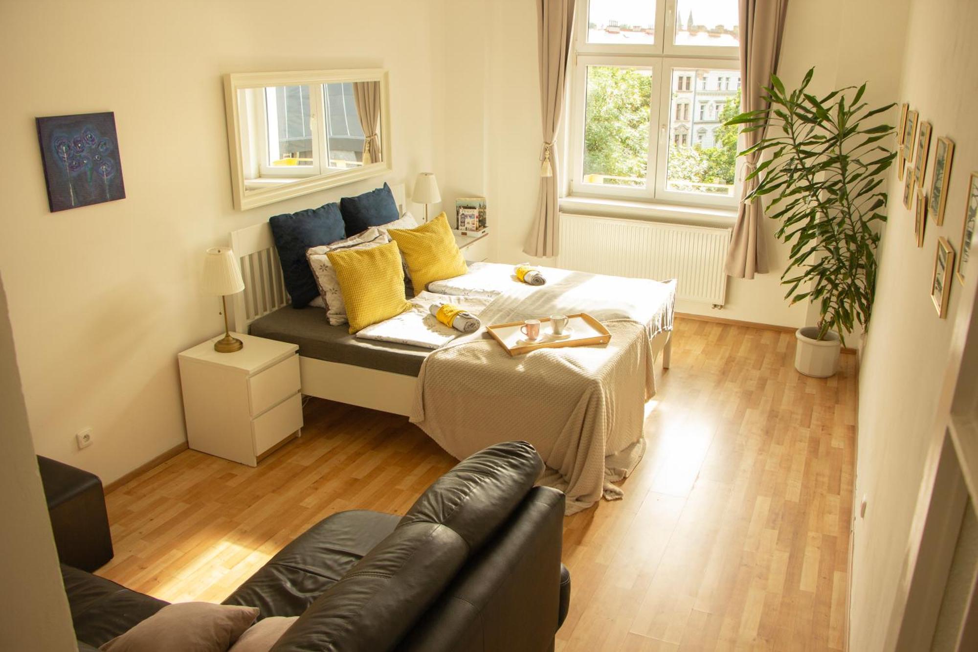 Double King Size Sunny In Castle Area Apartment Prague