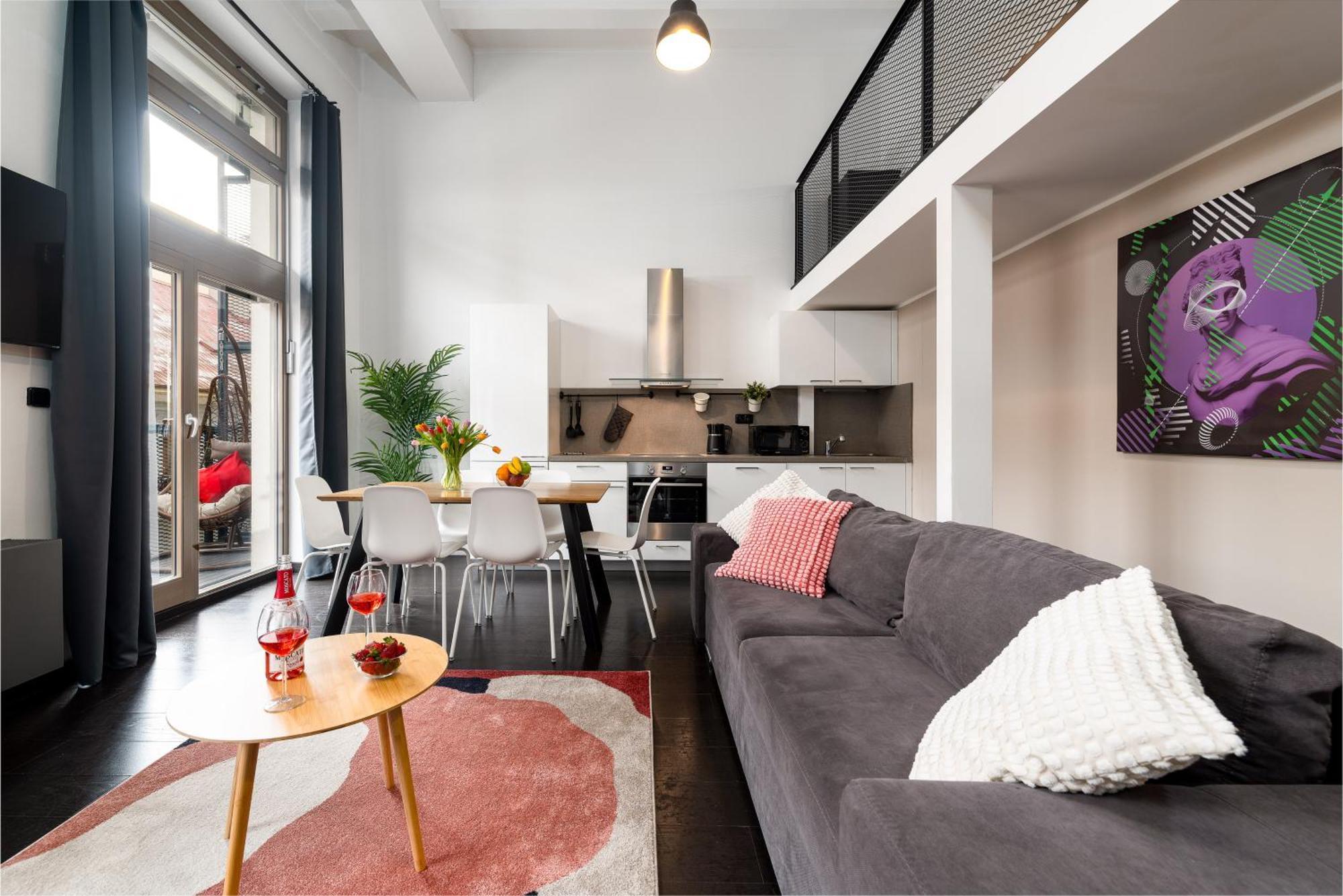 Apartments With Large Balcony, Parking Prague