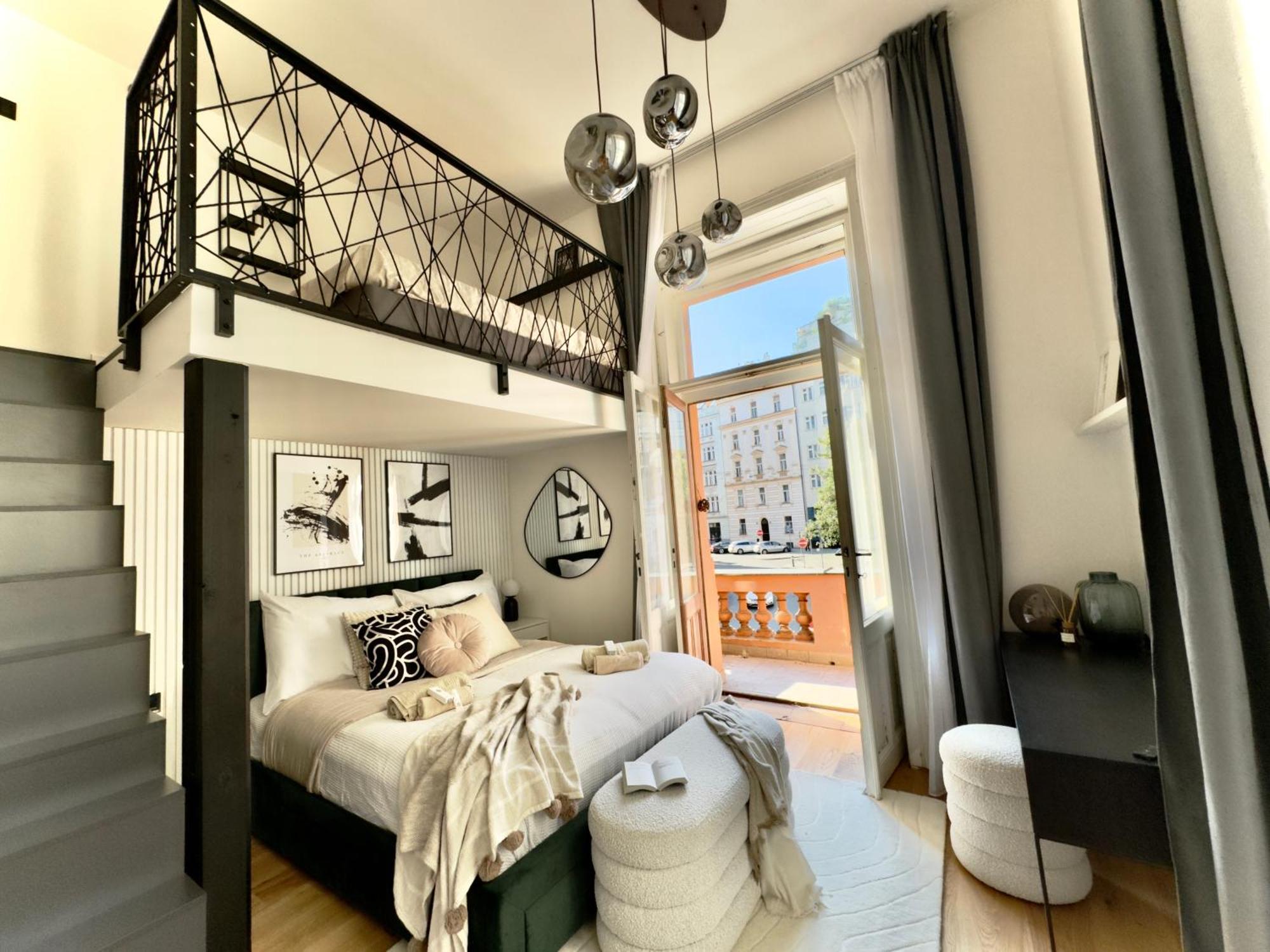 Modern High Ceiling Loft With Terrace Apartment, *