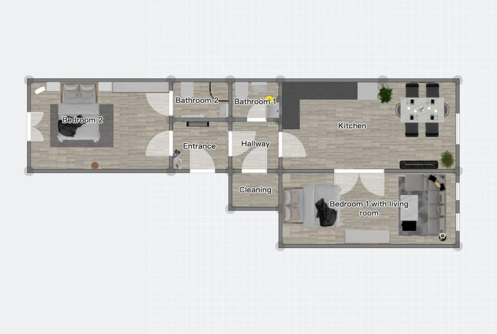 Apartment Flat With Balcony And Garage Prag