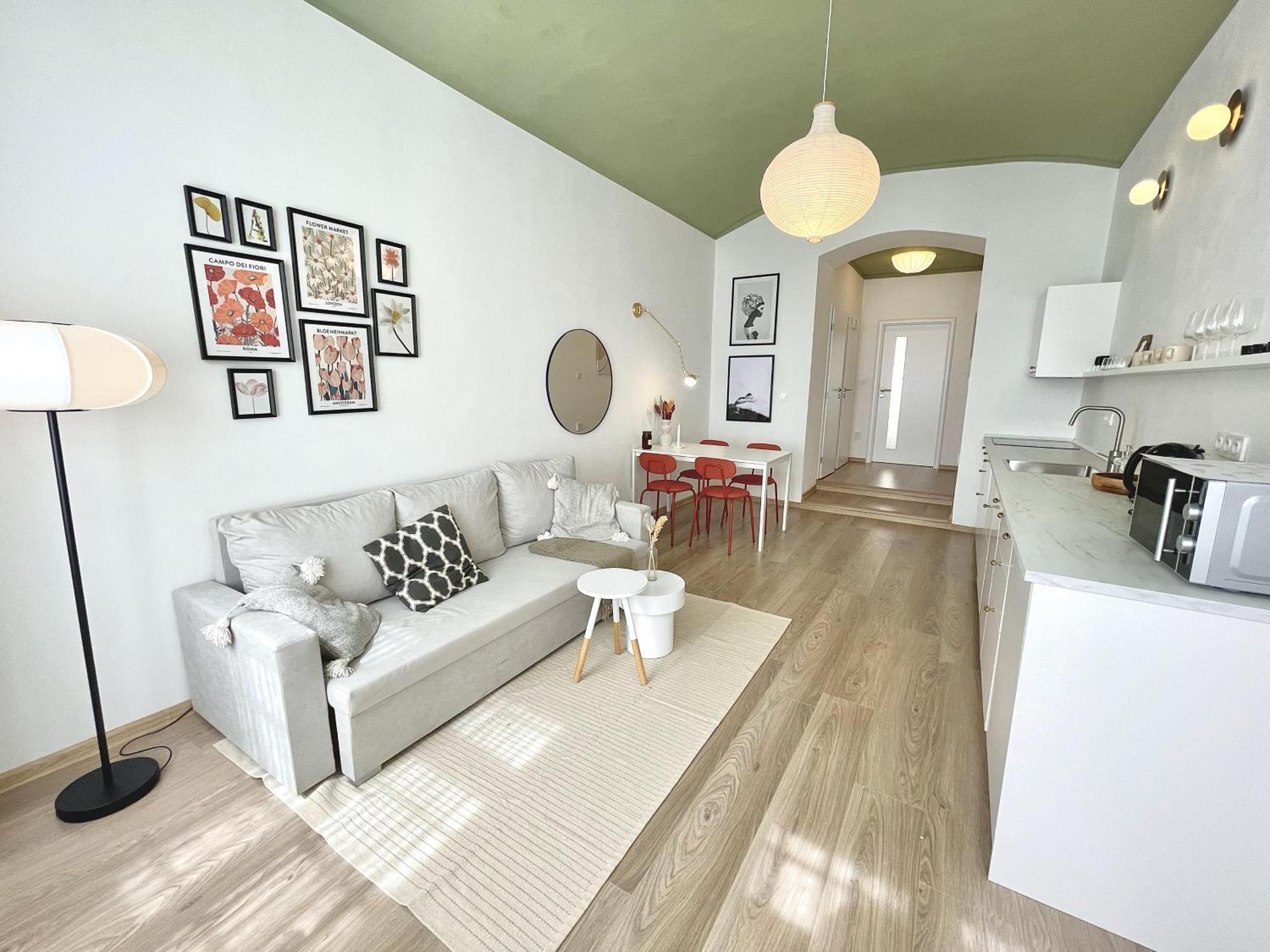 Cozy, Natural Ground Base Apartment, Apartment Prague