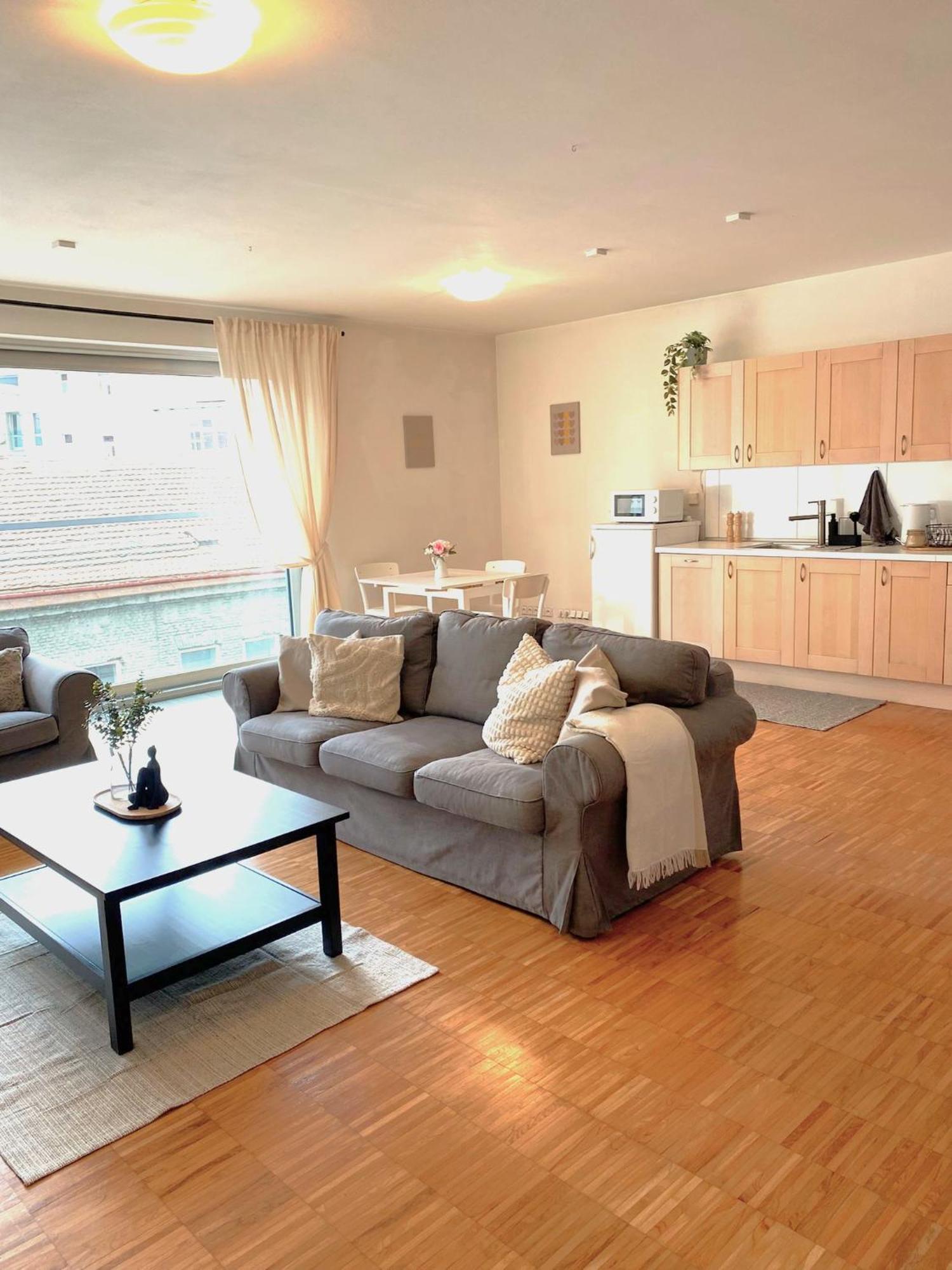 Spacious Near Center With Balcony And Garage Parking Daire *