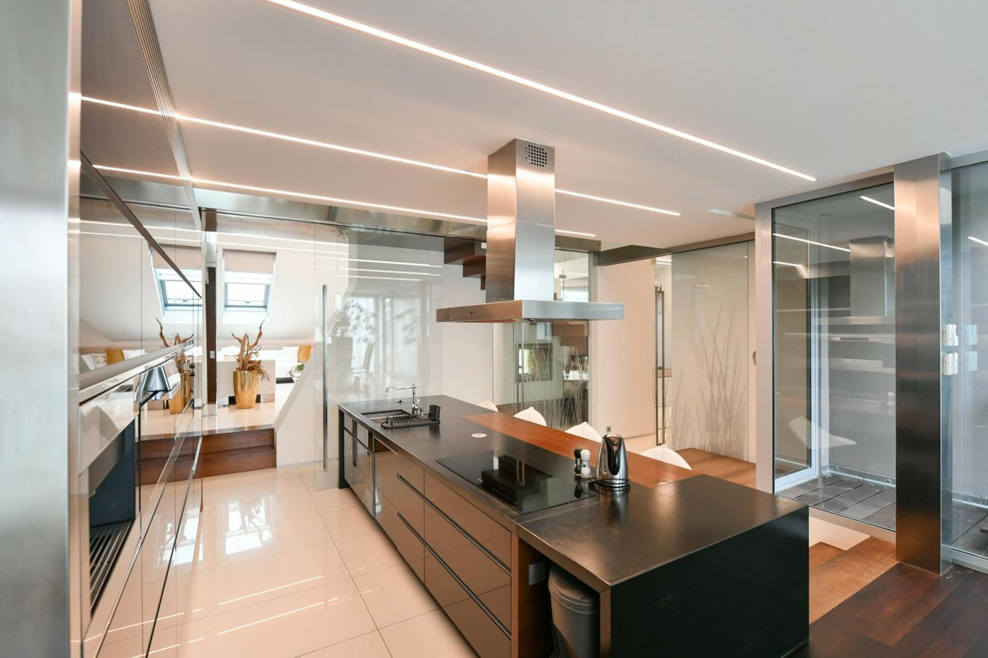 Presidential Penthouse, 303m2, Jacuzzi On Terrace, Sauna, 6bdrm, 4bthrm, Ac, Lift Appartement Prague