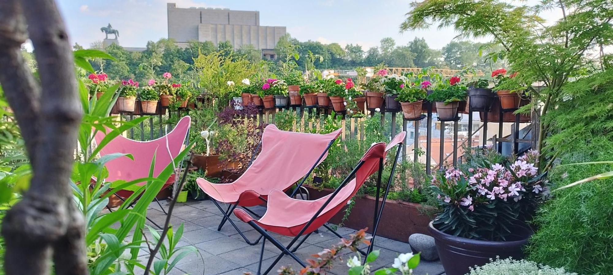 Guestrooms, Rooftop With Garden, Spacious Living Room, Character And Fireplace Gasthof Prag