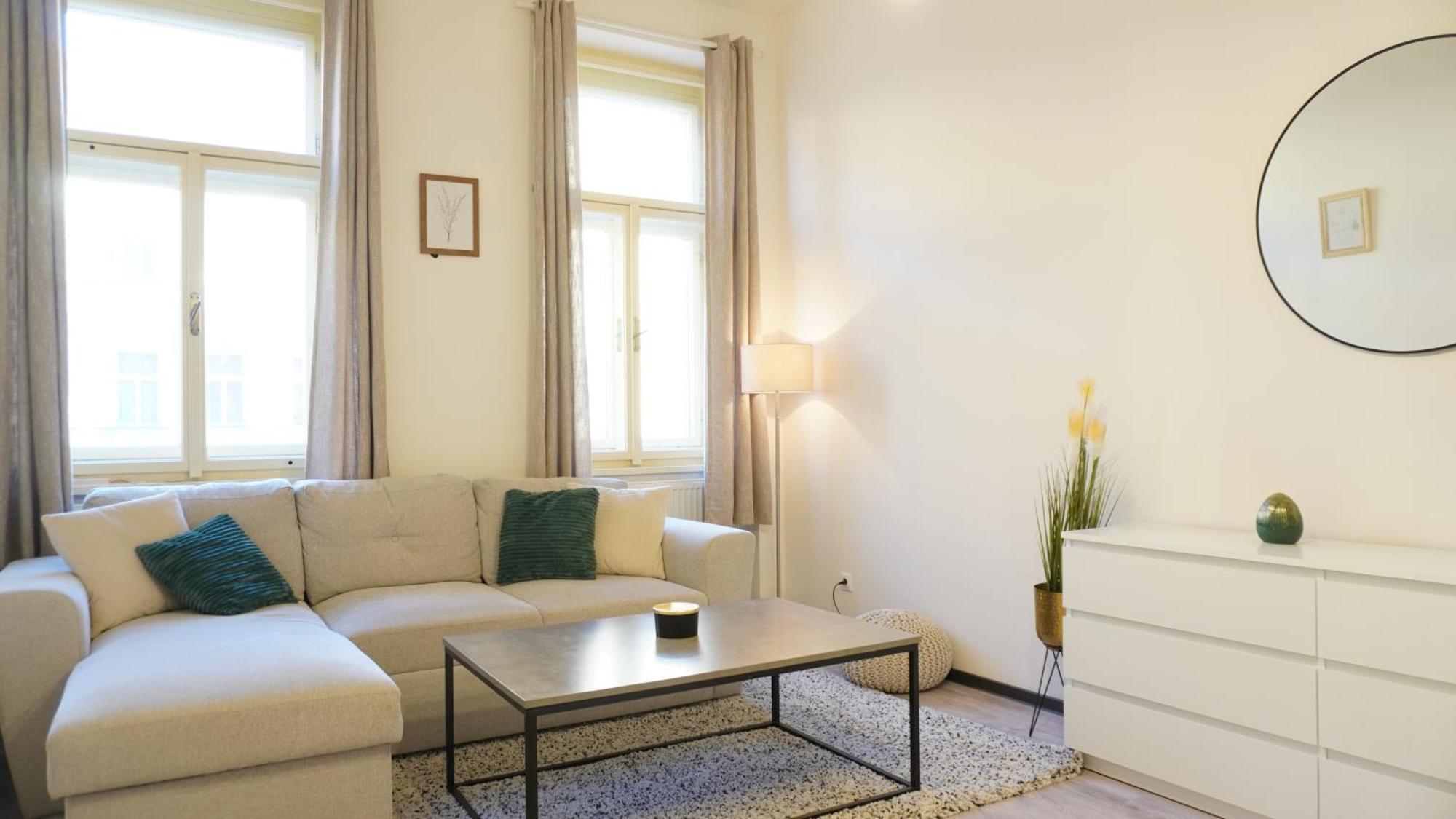 Apartment Flat With Balcony And Garage Prag