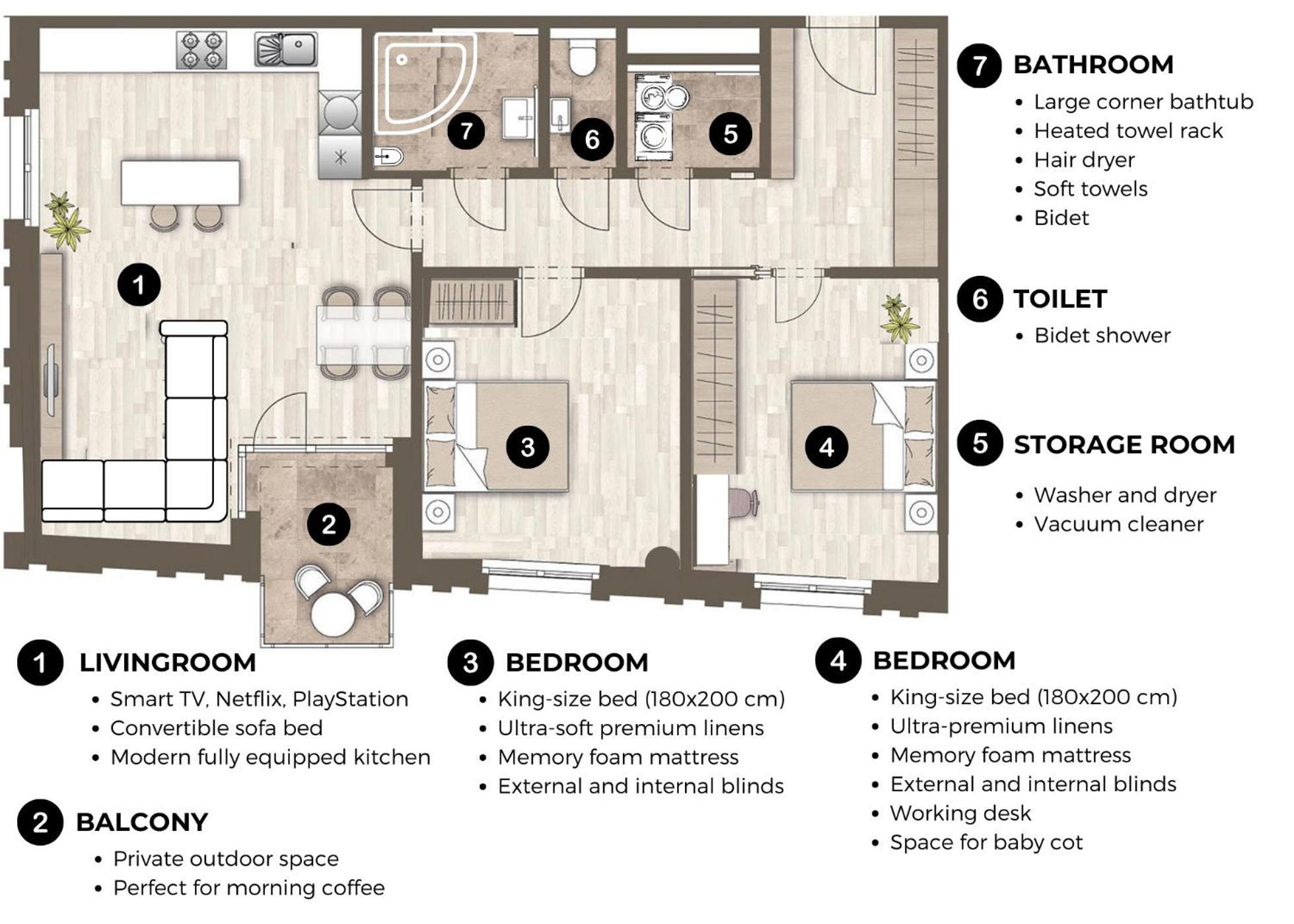 Luxury Sunny - Free Garage, Metro, Balcony, Ps5, 2nd Parking On Request Apartment