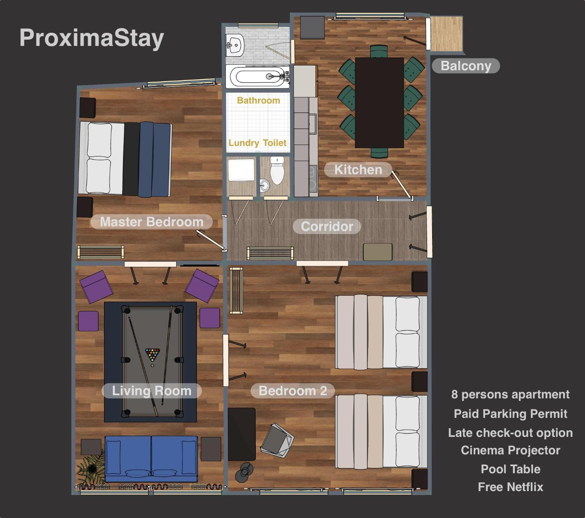 Apartment Proxima Downtown - Pool Table And Cinema Projector Prague