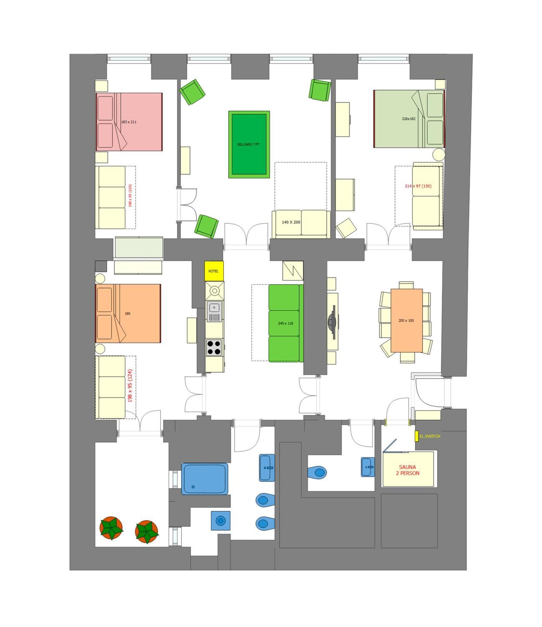 Apartment Magnificent With Sauna And Billiards Prague