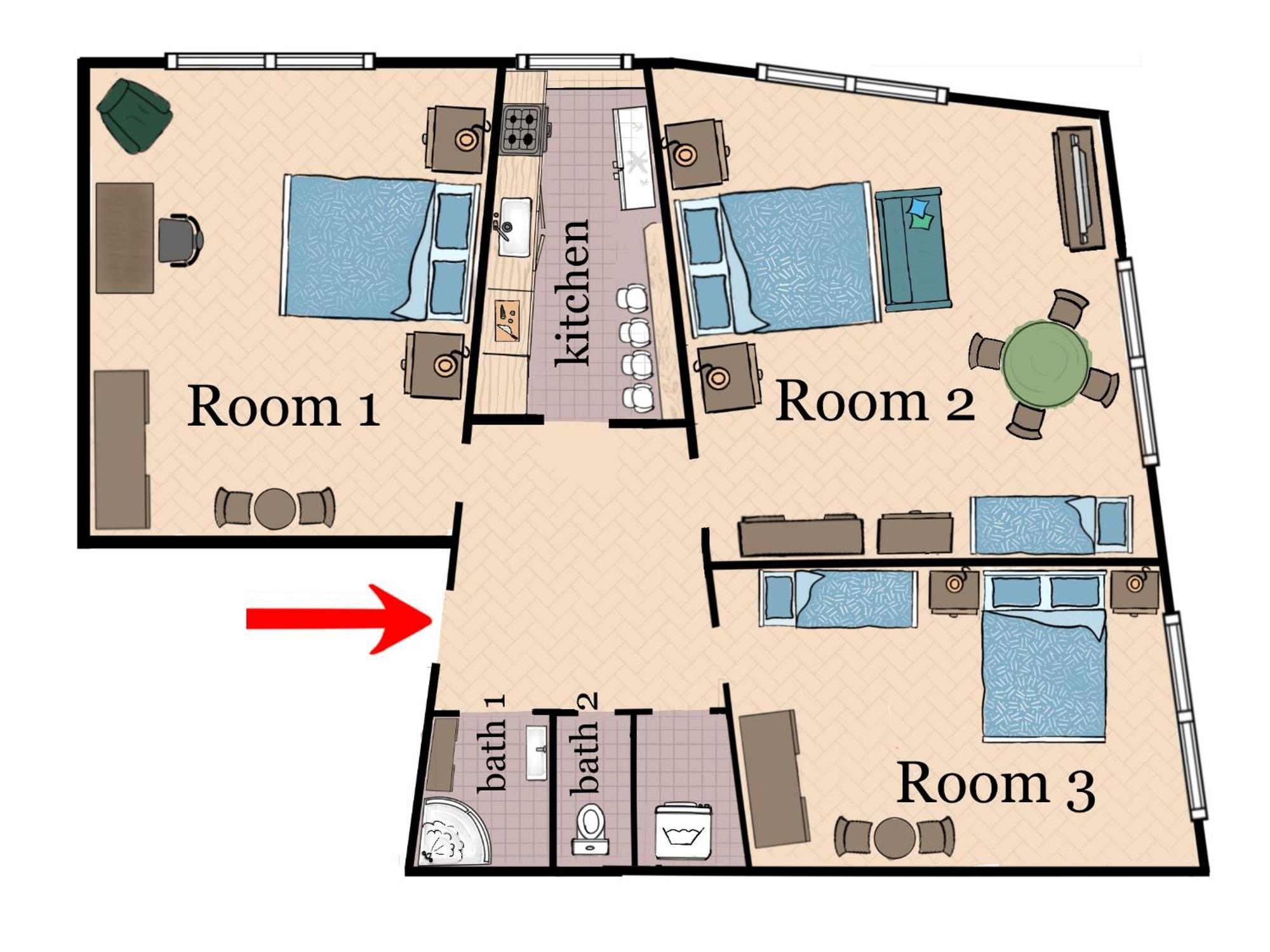 Apartamento At The Blue Lion & Parking Assistance *
