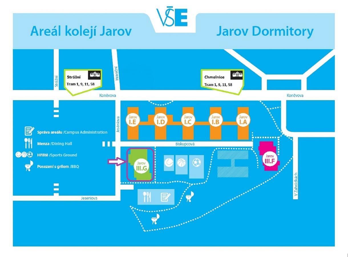 Auberge de jeunesse Eislerova Kolej Jarov *