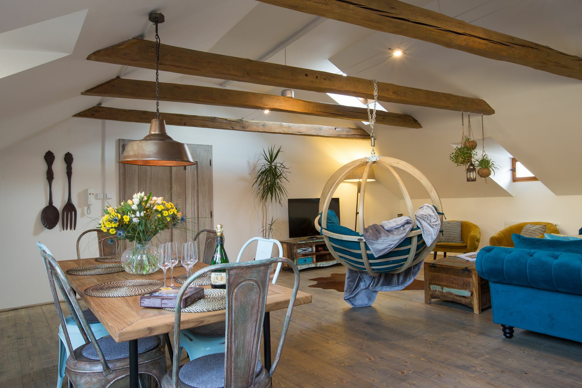 Gigantic Boho Chic 3 Bedroom 3 Bathroom Loft With Hanging Chair Appartement *