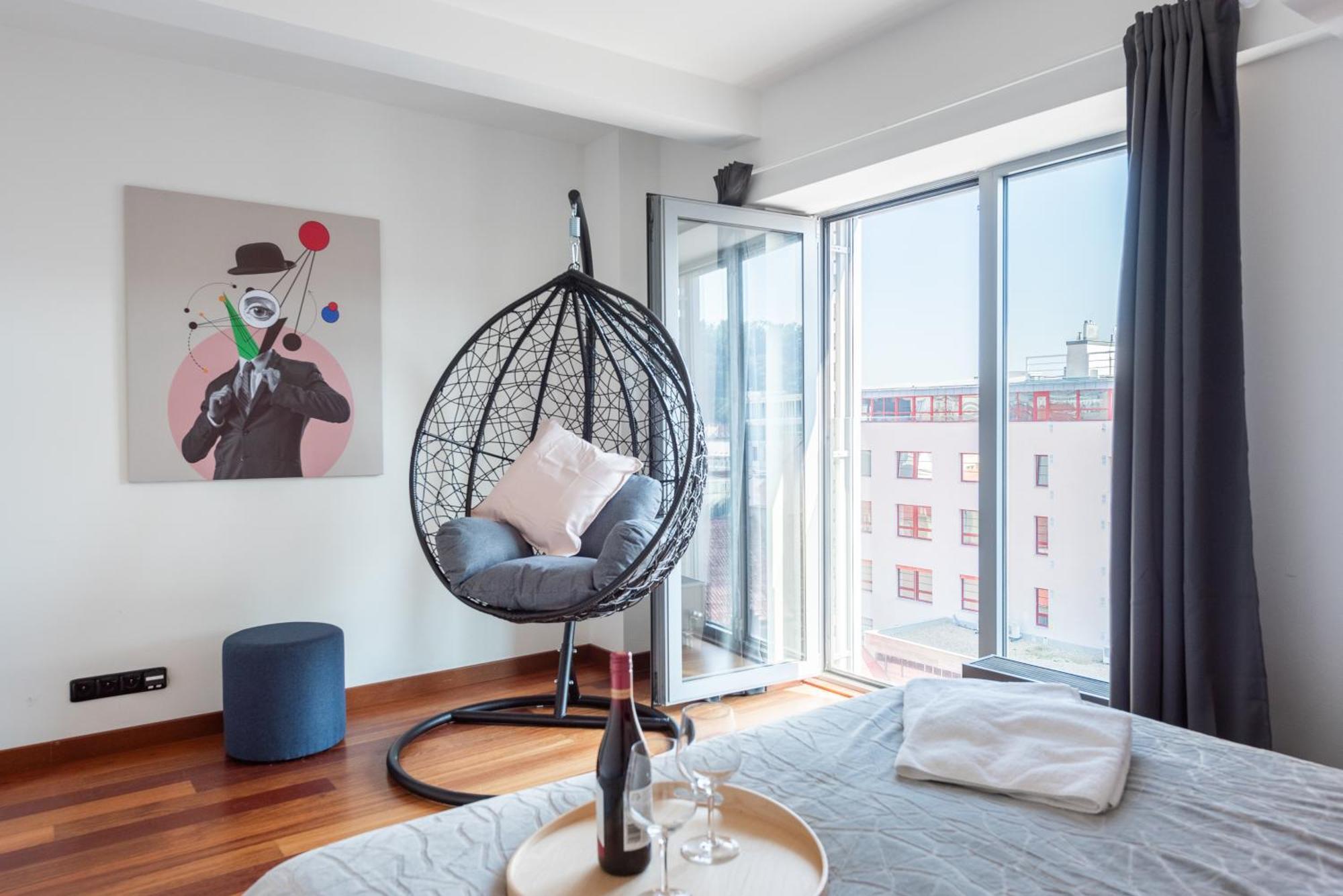 Premiumn Penthouse With Terrace In Apartment Prague