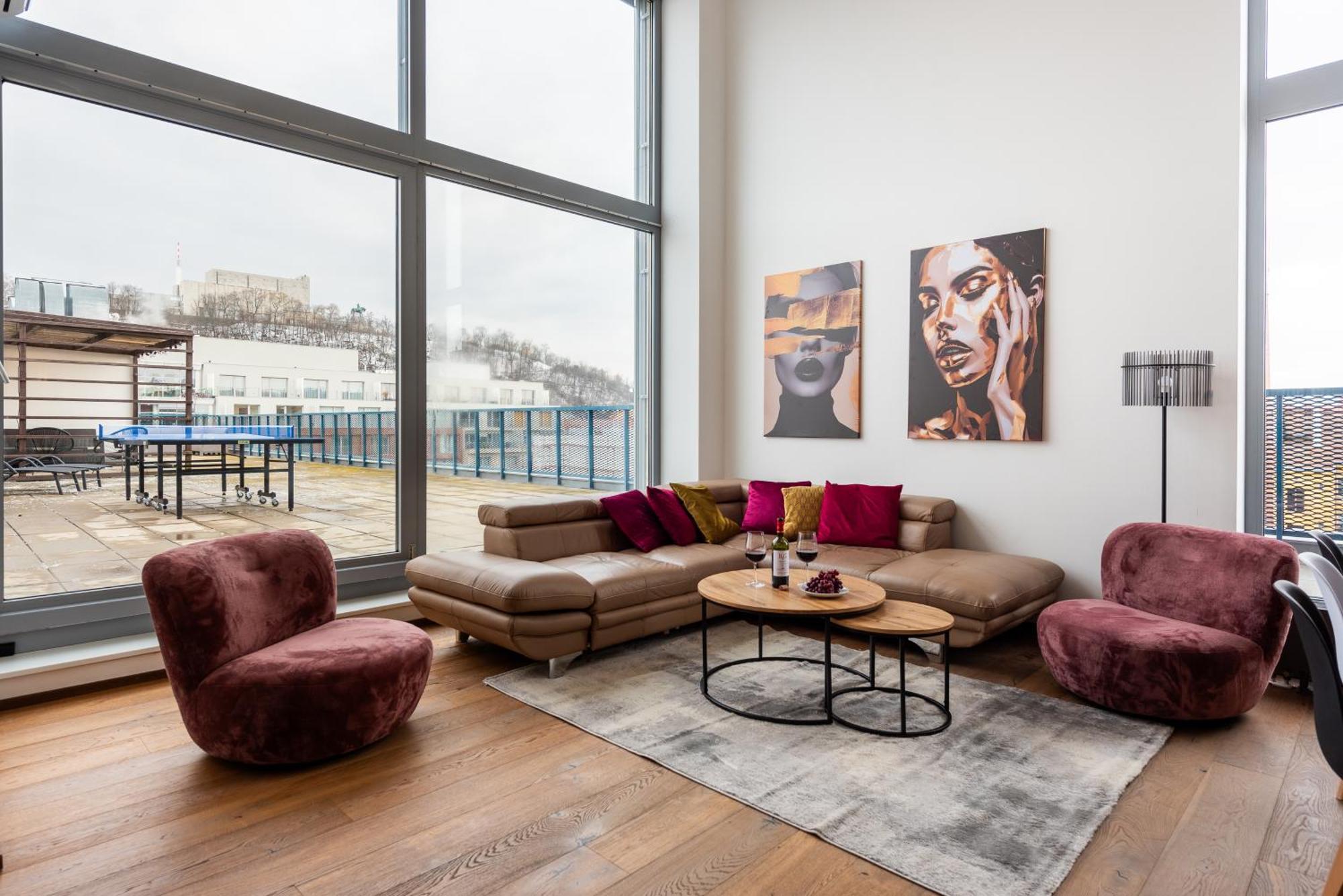 Premiumn Penthouse With Terrace In Apartment Prague