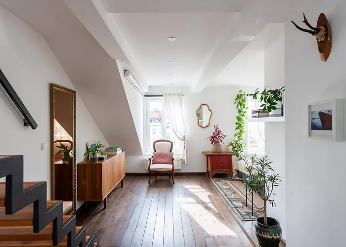 Charming Prague Apartment In Vrsovice With Roof Terrace