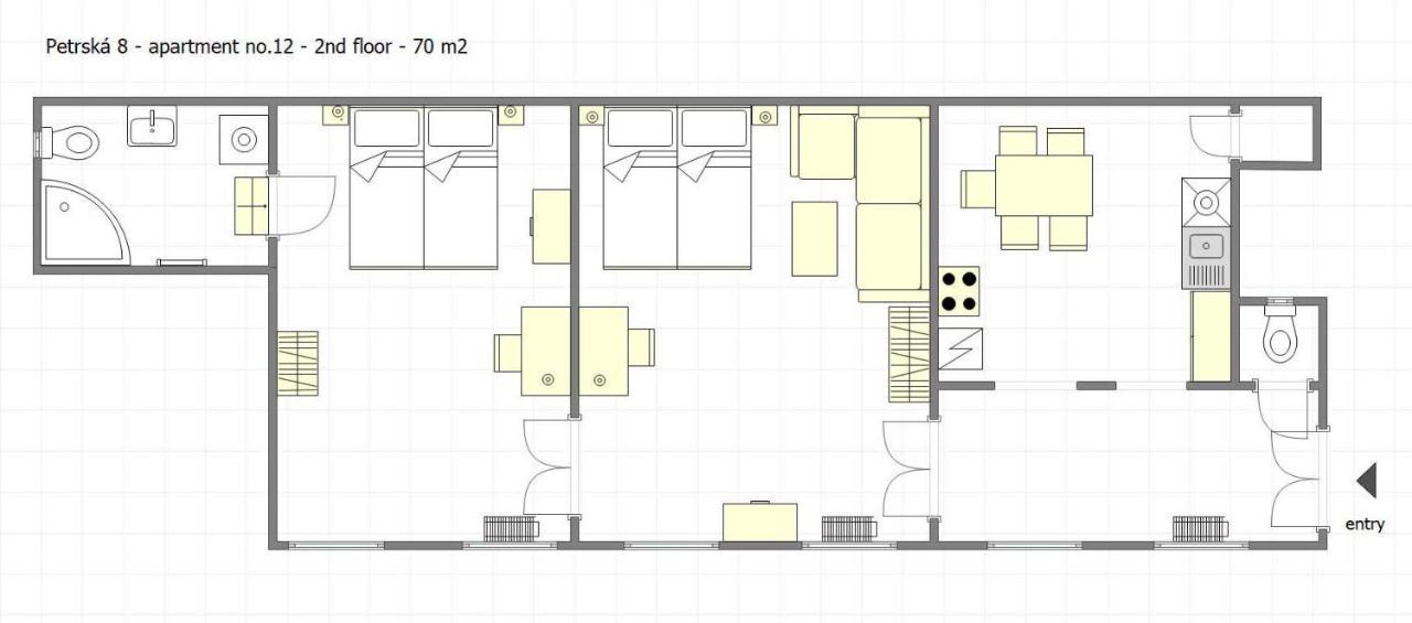 Peter's Tower Apartment Prag
