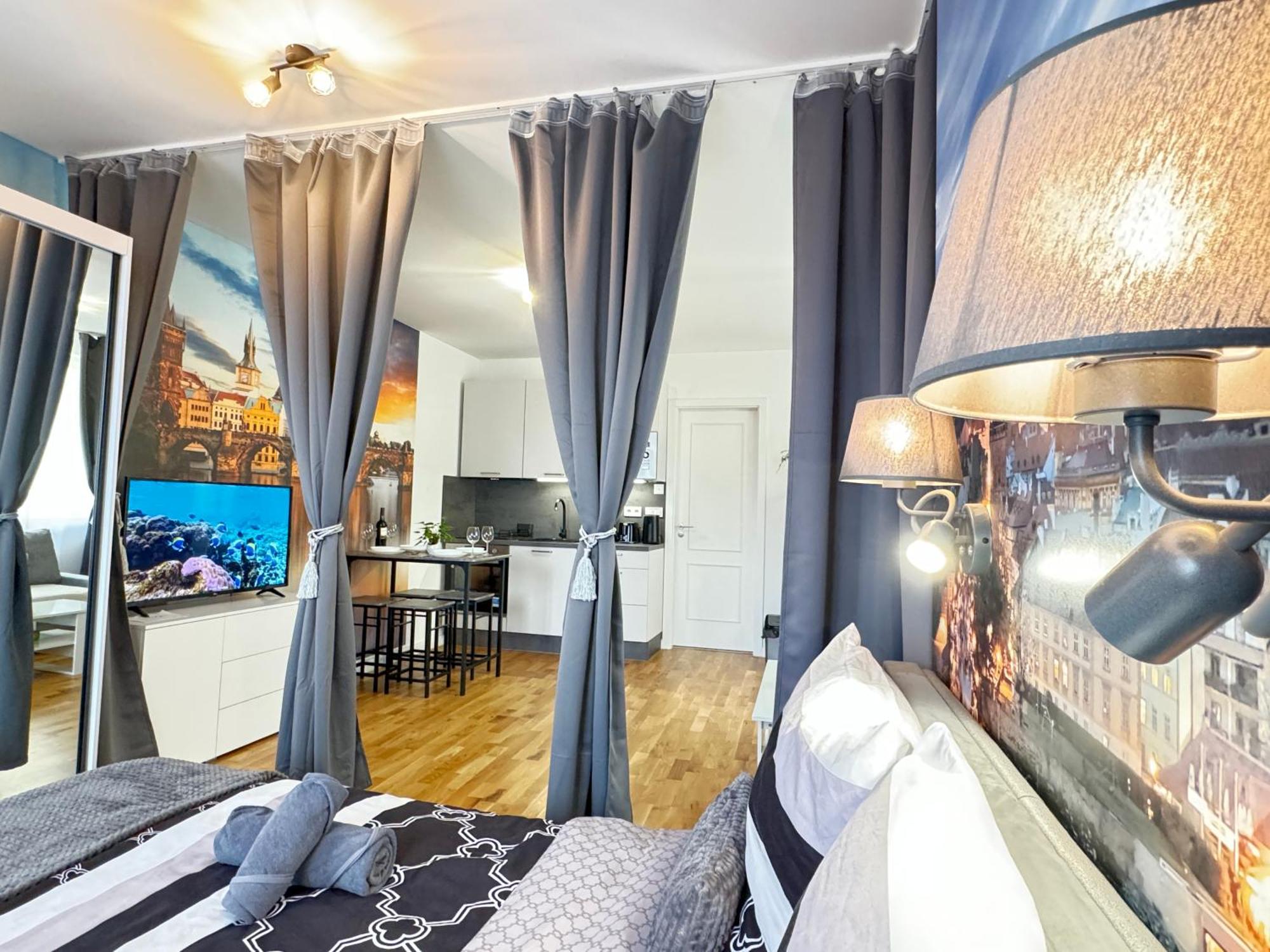 New Modern-style With Balcony In The 2 Apartment Prague